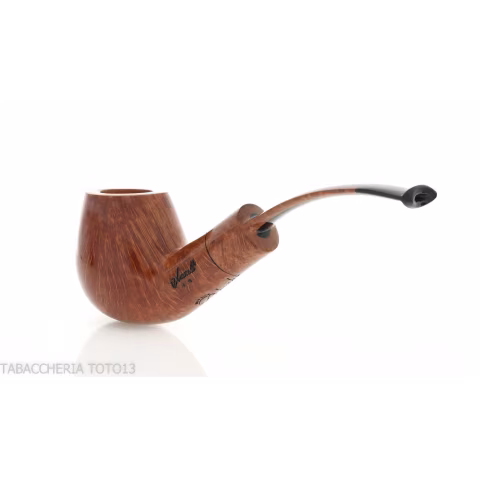 Amorelli pipe Busby series curved Apple shape in smooth natural briar - Tobacco Pipes - Natural root