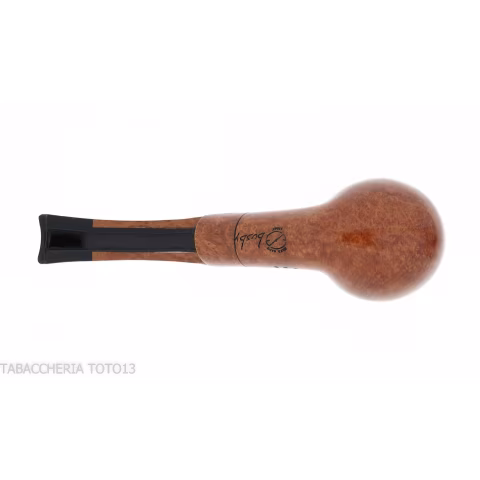 Amorelli pipe Busby series curved Apple shape in smooth natural briar - Tobacco Pipes - Natural root