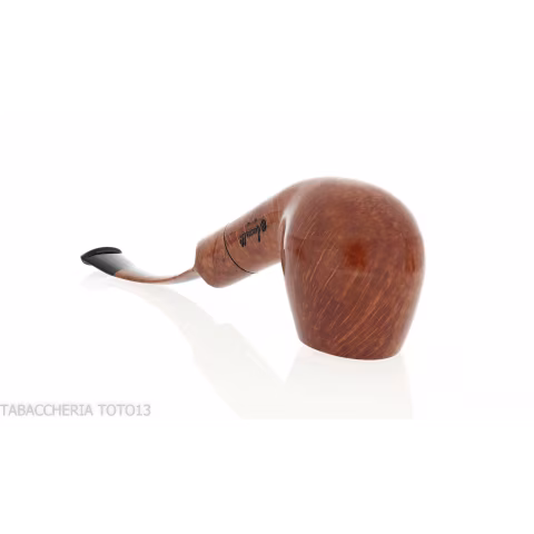 Amorelli pipe Busby series curved Apple shape in smooth natural briar - Tobacco Pipes - Natural root