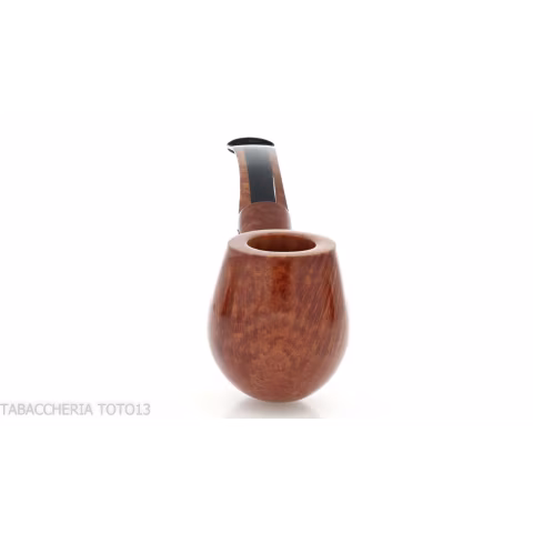 Amorelli pipe Busby series curved Apple shape in smooth natural briar - Tobacco Pipes - Natural root