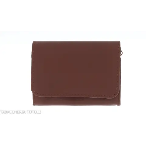 Small tobacco bag in nappa leather for tocacco, papers and filters - Accessories For Cigarettes And Rolling