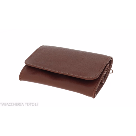 Kleine Tabaktasche für Blättchen und Filter aus Nappaleder - Zubehör Für Zigaretten Und Rolling