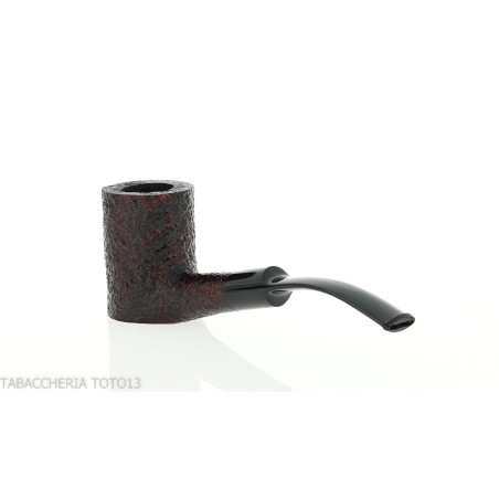 Pebble Grain pipe, dark sandblasted Cherrywood shape - Tobacco Pipes - Natural root