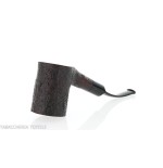 Pebble Grain pipe, dark sandblasted Cherrywood shape - Tobacco Pipes - Natural root