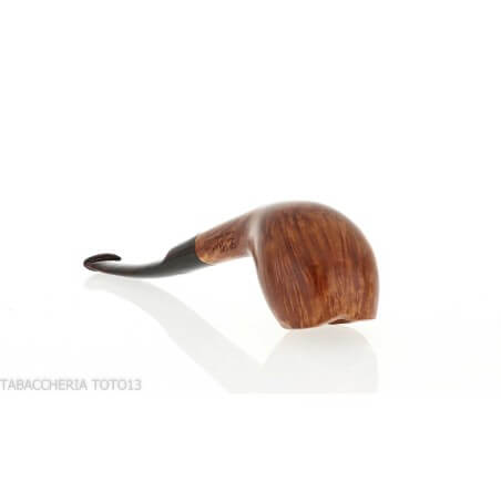 Pipe à tabac semi-courbée Viprati Cutty en bruyère brillante Viprati Pipe Viprati