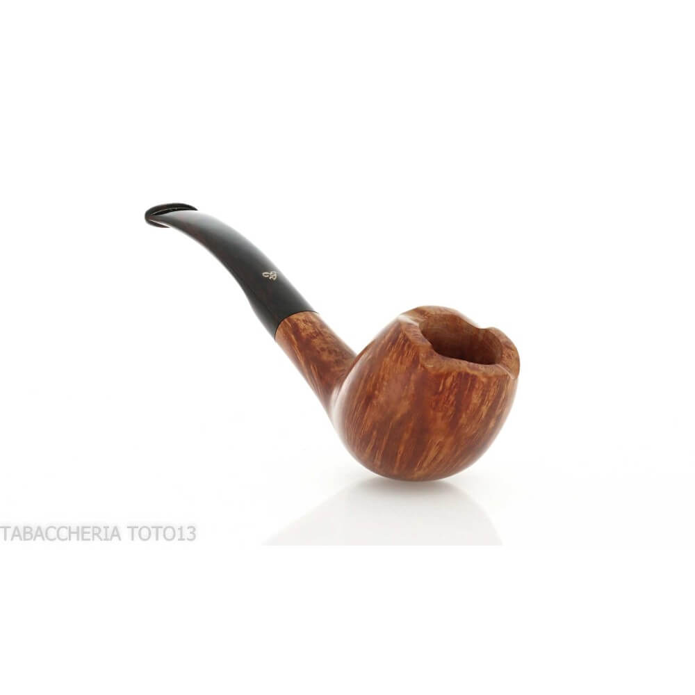 Pipa de tabaco semicurvada Viprati cutty en brezo brillante - Viprati Pipe