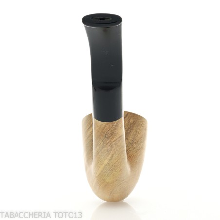 Aldo Velani tuyau en bois d'olivier, la courbe en forme de vase - Pipe Pour le Tabac - Bois d'olivier