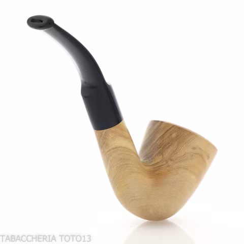 Aldo Velani pipa in legno d'ulivo forma Dublin curva - Pipe