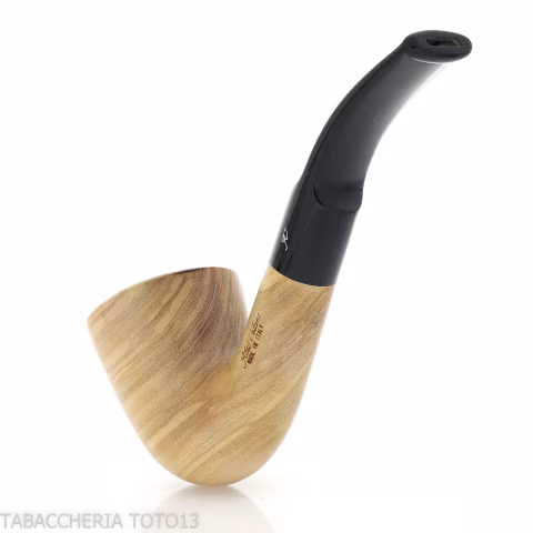 Aldo tubería Velani en madera de olivo, la curva en forma de vaso - Pipas de Tabaco