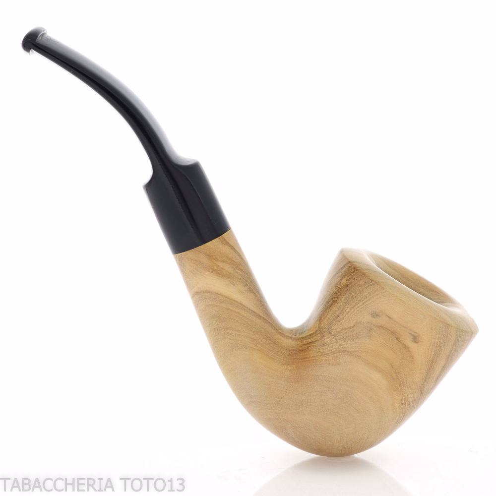 Aldo tubería Velani en madera de olivo, la curva en forma de vaso - Pipas de Tabaco