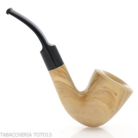 Aldo Velani wooden pipe olive vase-shaped curve - Aldo Velani pipe