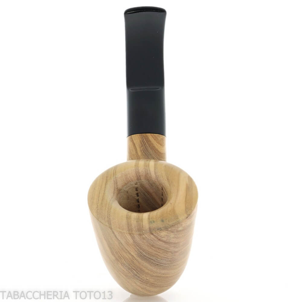 Aldo Velani wooden pipe olive vase-shaped curve - Aldo Velani pipe