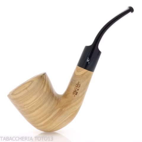 Aldo Velani pipa in legno d'ulivo forma Dublin curva - Pipe