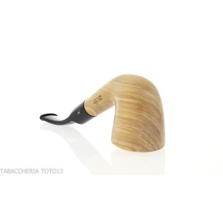 Aldo Velani tuyau en bois d'olivier, la courbe en forme de vase - Pipe Pour le Tabac - Bois d'olivier