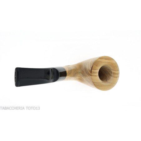 Aldo Velani tuyau en bois d'olivier, la courbe en forme de vase - Pipe Pour le Tabac - Bois d'olivier