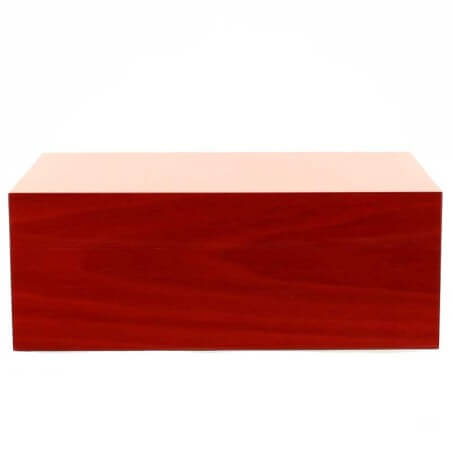 Gentili Caja humidificada para 40 puros, acabado rojo transparente. Ebanisteria Gentili Fabrizio Srl Humidor y Muestra Wipes