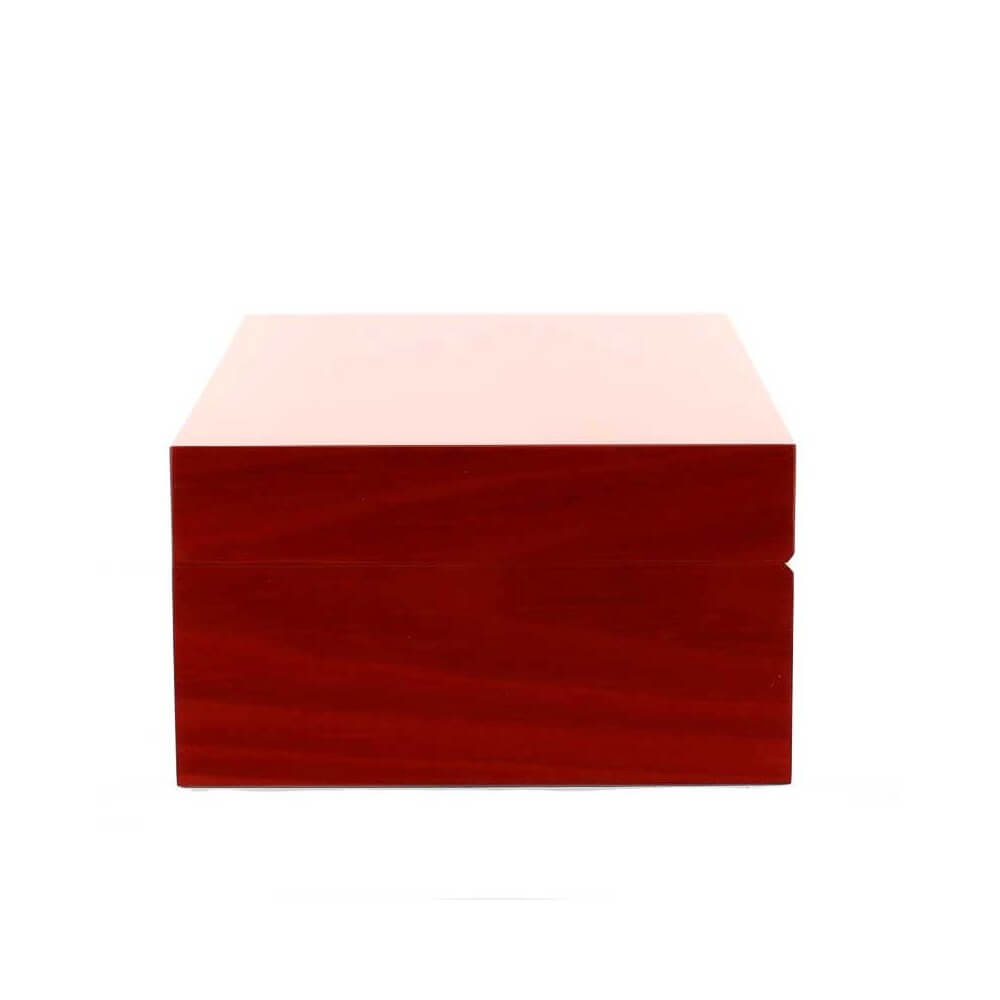 Gentili scatola umidificata per 40 sigari finitura rosso trasparente - Ebanisteria Gentili Fabrizio Srl