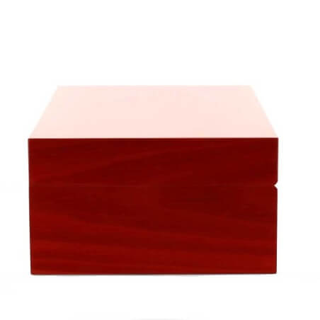 Gentili Befeuchtete Box für 40 Zigarren, transparente rote Lackierung Ebanisteria Gentili Fabrizio Srl Humidor Und Zeigt Wipes