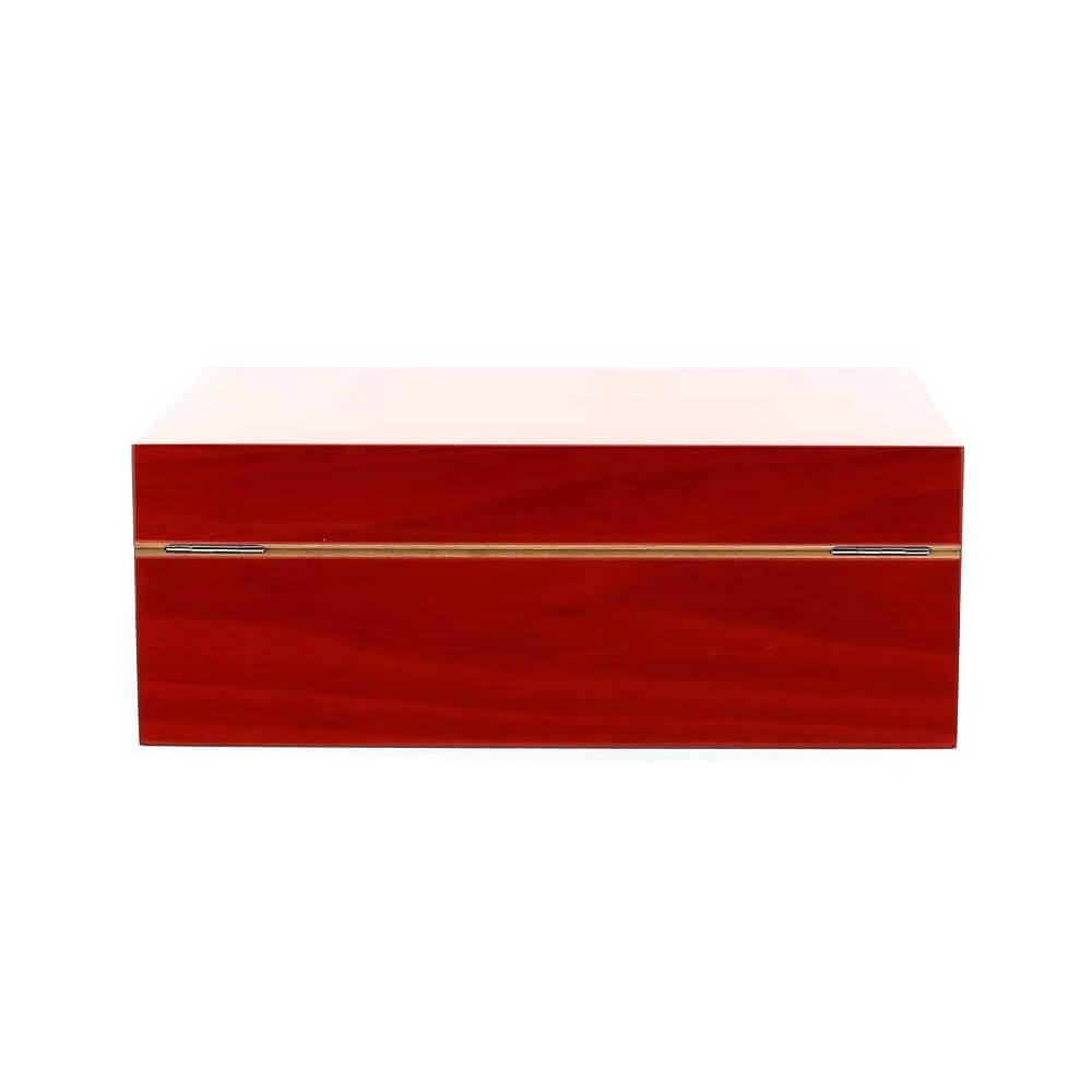 Gentili coffret humidifié pour 40 cigares, finition rouge transparent - Ebanisteria Gentili Fabrizio Srl