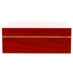 Gentili humidified box for 40 cigars, transparent red finish Ebanisteria Gentili Fabrizio Srl Humidor and Showcases Wipes