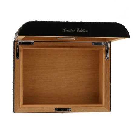 Gentili Befeuchtete Box für 20 Zigarren aus Kohlefaser und Leder - Zubehör Cigar