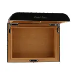 Gentili Caja humidificada para 20 puros en fibra de carbono y cuero. - Accesorios Del Cigarro