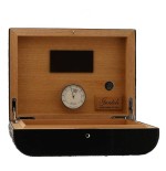 Gentili Befeuchtete Box für 20 Zigarren aus Kohlefaser und Leder - Zubehör Cigar