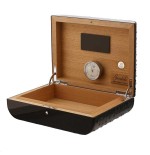 Gentili Befeuchtete Box für 20 Zigarren aus Kohlefaser und Leder - Zubehör Cigar