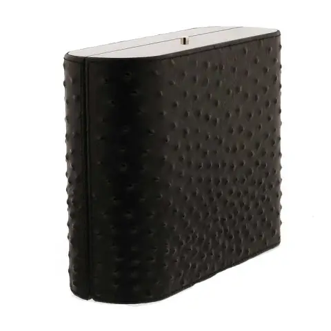 Gentili Caja humidificada para 20 puros en fibra de carbono y cuero. - Accesorios Del Cigarro