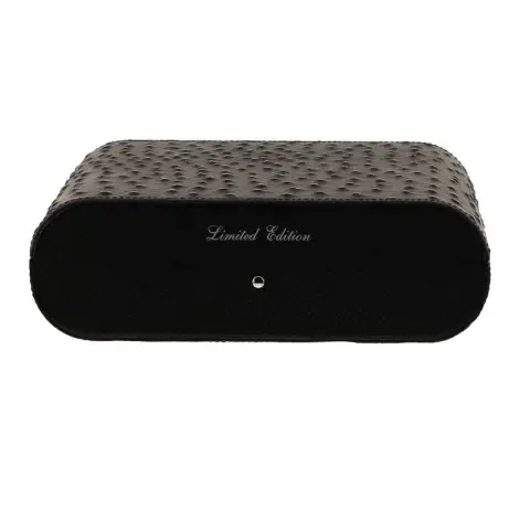 Gentili Caja humidificada para 20 puros en fibra de carbono y cuero. - Accesorios Del Cigarro