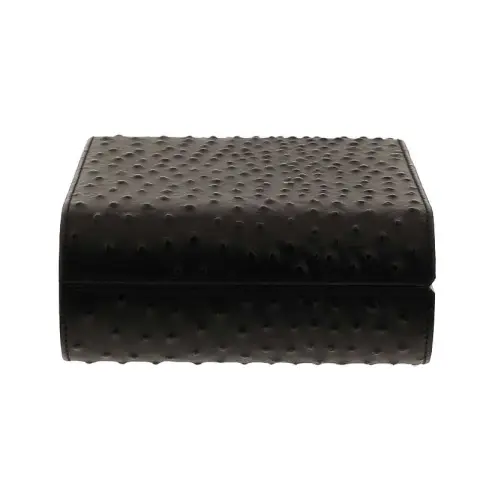 Gentili Caja humidificada para 20 puros en fibra de carbono y cuero. - Accesorios Del Cigarro