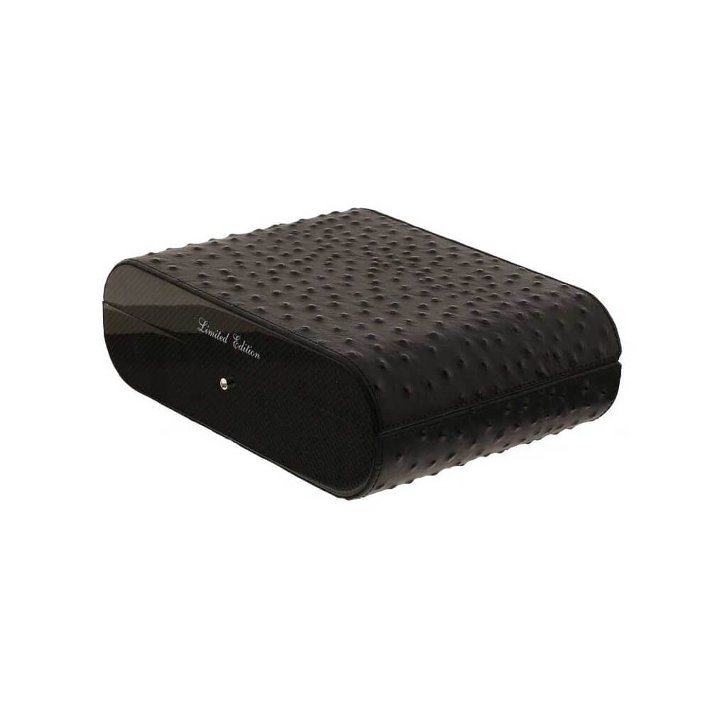 Gentili coffret humidifié pour 20 cigares en fibre de carbone et cuir - Ebanisteria Gentili Fabrizio Srl