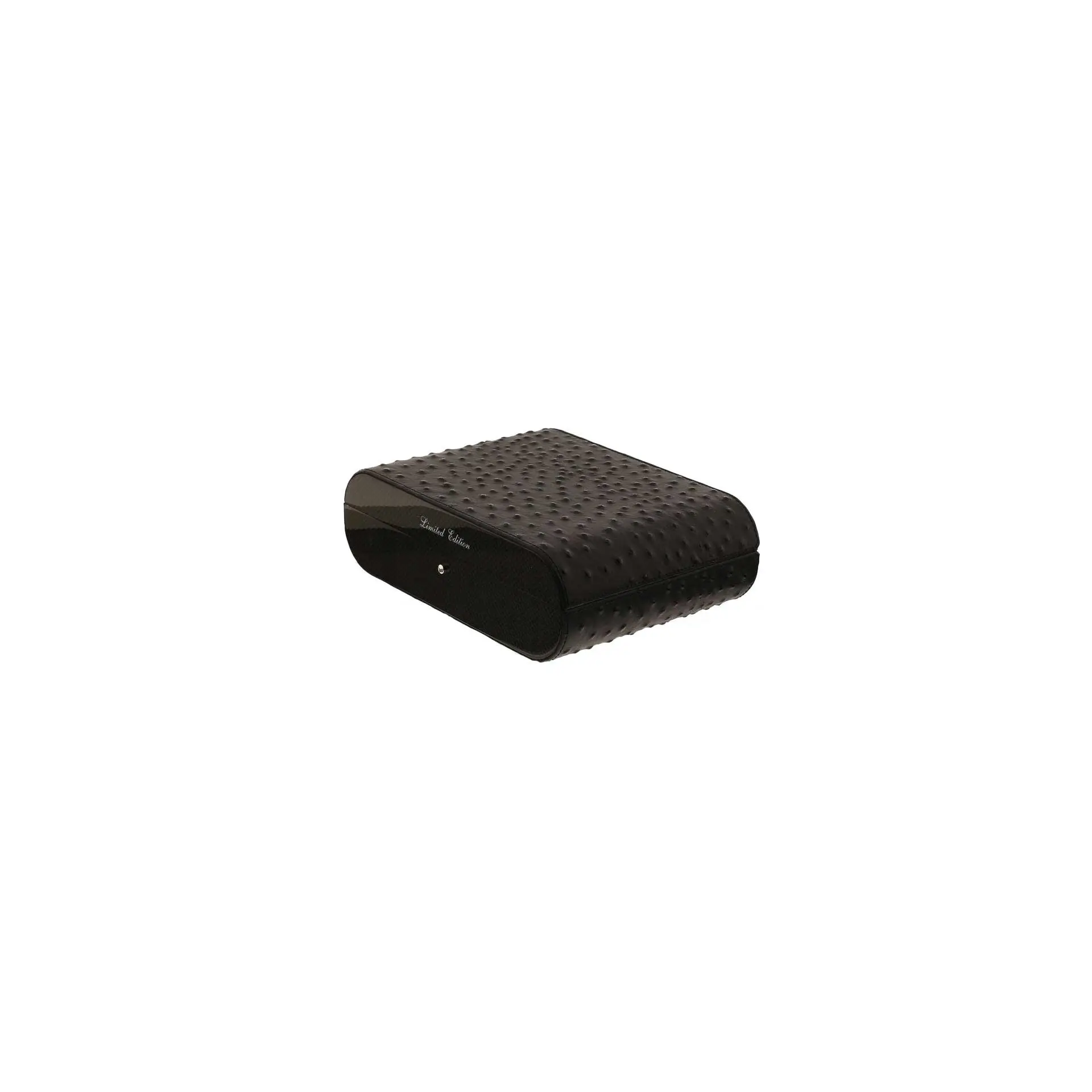 Gentili Caja humidificada para 20 puros en fibra de carbono y cuero. - Accesorios Del Cigarro
