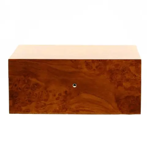 Gentili scatola umidificata per 20 sigari finitura amobina radica naturale - Accessori Per Sigari