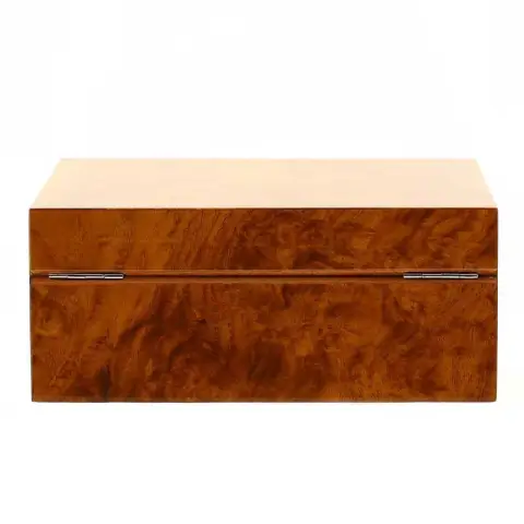 Gentili scatola umidificata per 20 sigari finitura amobina radica naturale - Accessori Per Sigari