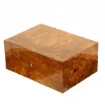 Gentili scatola umidificata per 20 sigari finitura amobina radica naturale - Accessori Per Sigari