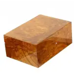 Gentili scatola umidificata per 20 sigari finitura amobina radica naturale - Accessori Per Sigari