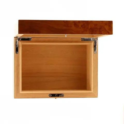 Gentili scatola umidificata per 20 sigari finitura amobina radica naturale - Accessori Per Sigari