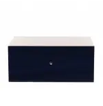 Gentili humidified box for 20 cigars with hygrometer, transparent blue finish - Accessories Cigar