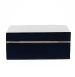Gentili humidified box for 20 cigars with hygrometer, transparent blue finish - Accessories Cigar