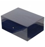 Gentili Befeuchtete Box für 20 Zigarren mit Hygrometer, transparente blaue Lackierung - Zubehör Cigar