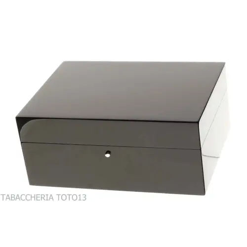 Gentili scatola umidificata per 20 sigari finitura nero lucido - Accessori Per Sigari