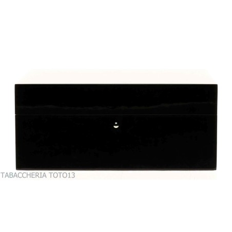 Gentili Caja humidificada para 20 puros con higrómetro, acabado negro brillante. - Accesorios Del Cigarro