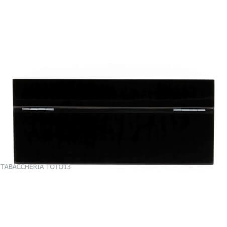Gentili scatola umidificata per 20 sigari finitura nero lucido - Ebanisteria Gentili Fabrizio Srl