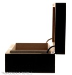 Gentili humidified box for 20 cigars with hygrometer, glossy black finish - Accessories Cigar - Wood