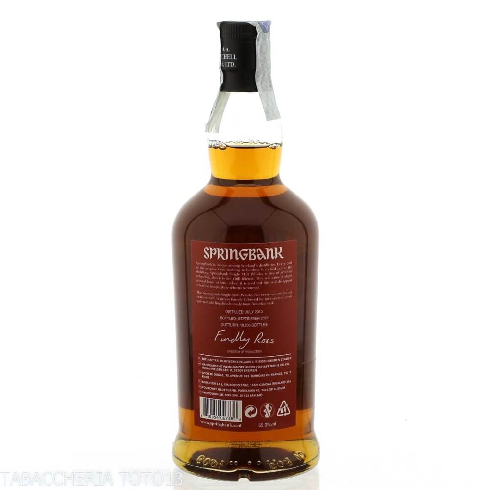 Springbank 10 Y.O. Palo Cortado cask Vol.55% Cl.70 - Springbank Distillery