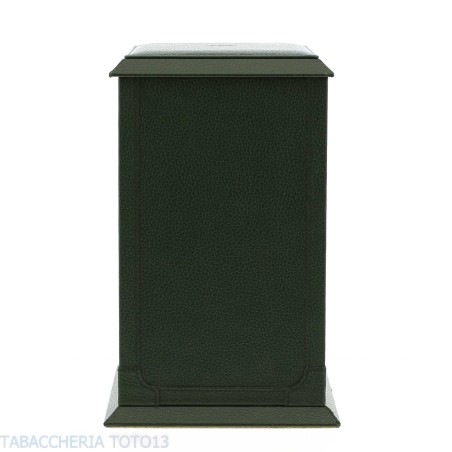 Cartujano humidor vertical doublé cuir vert - Accessoires Cigare - Cuir, Bois