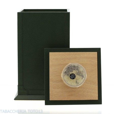 Cartujano humidor vertical doublé cuir vert - Accessoires Cigare - Cuir, Bois