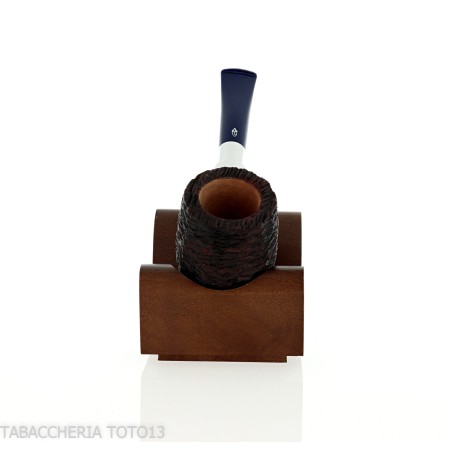 Portapipe 1 posto in legno di noce scuro squadrato - Accessori Per Pipe