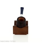 Portapipe 1 posto in legno di noce scuro squadrato - Accessori Per Pipe